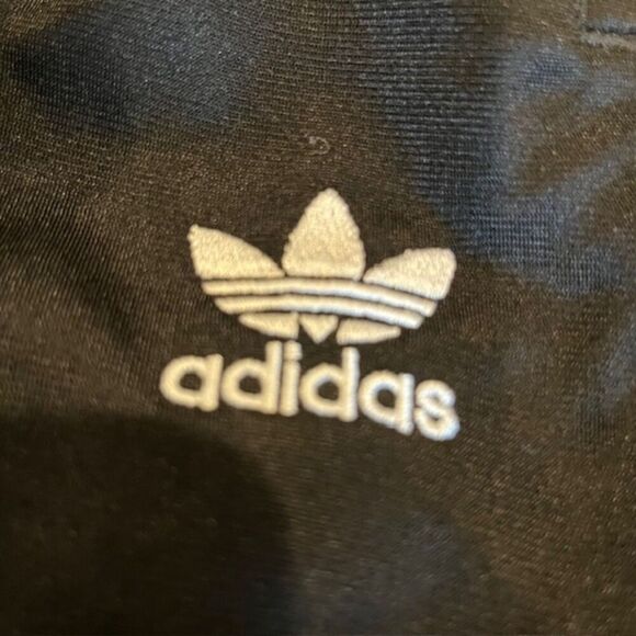 Adidas Primeblue 3 Stripe Track Pants Black with White Zip Leg Pocket Women's XS - Picture 10 of 15